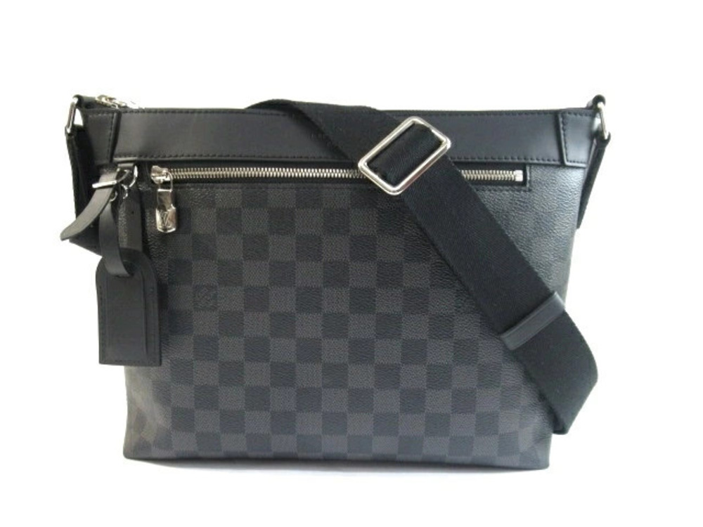 LOUIS VUITTON Mick NM Shoulder Bag Damier Graphite Black
